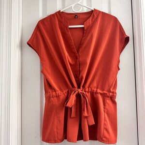 Elegant Reddish Copper Women's Blouse
